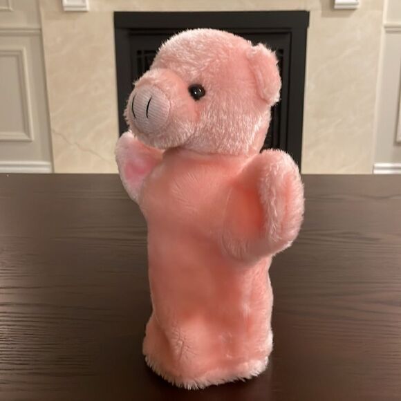 Adorable Pink Pig Piglet Piggy Hand Puppet Good Condition 10” tall Puppets - Picture 3 of 6